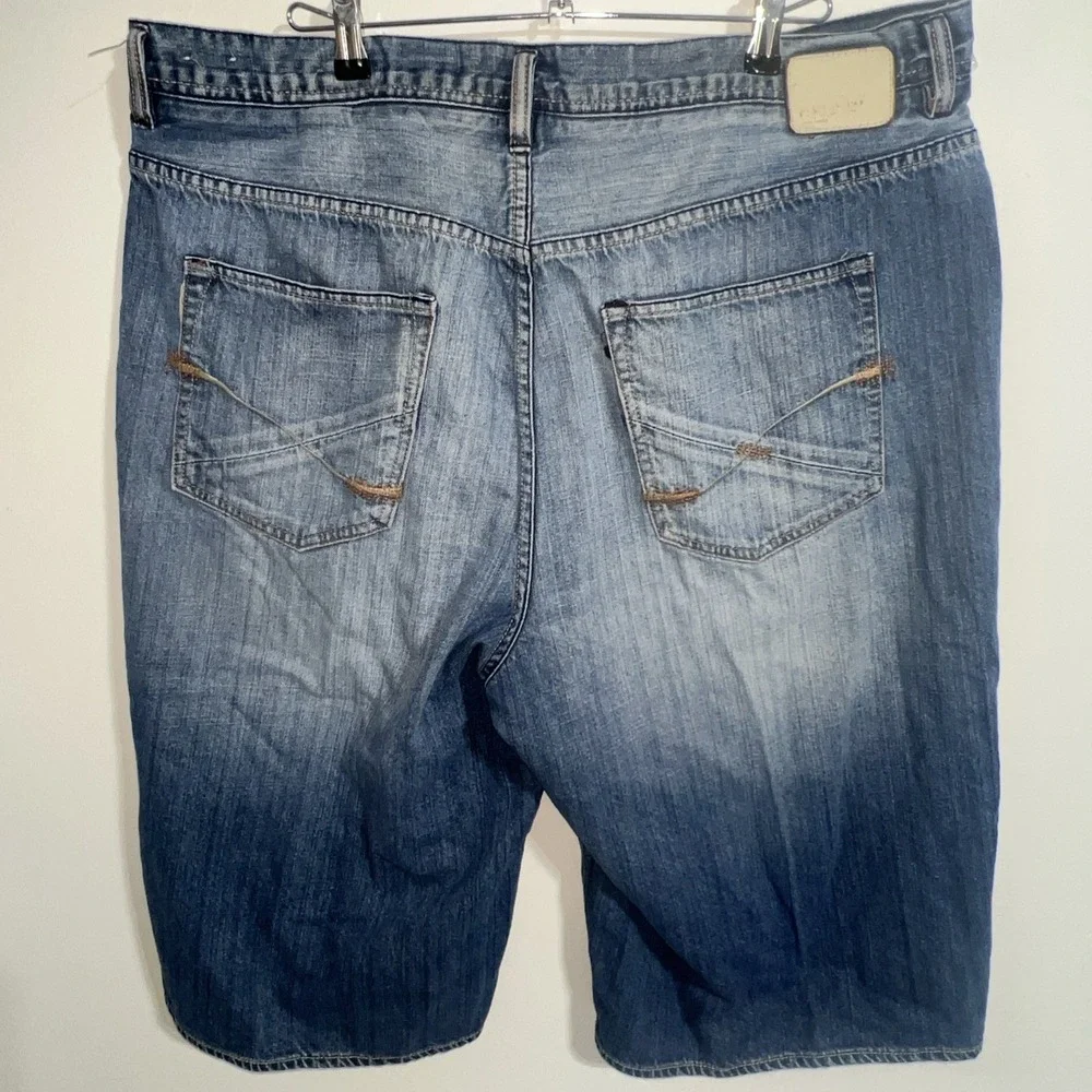 Vintage 90's Ecko Unlimited Blue Jean Shorts Men's Size 42 Baggy-Fit Wide Leg